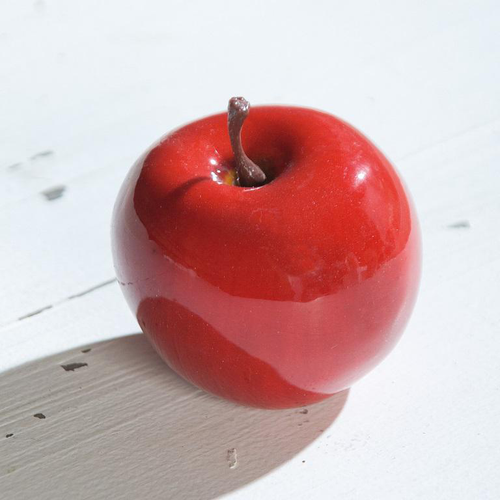 Visuel 1 du produit Pomme décorative rouge - Ø 6,5 cm
