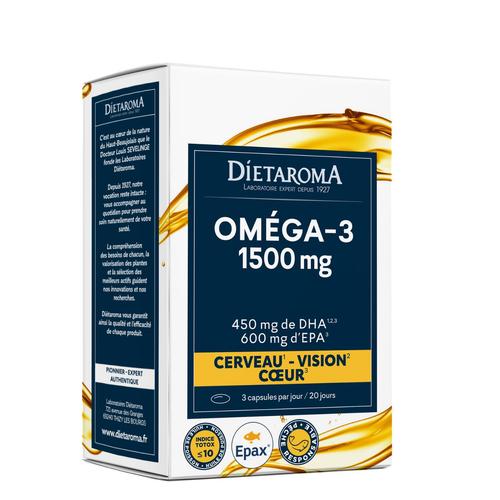 Visuel 1 du produit Oméga 3 poisson 1500 mg DIETAROMA - 60 capsules