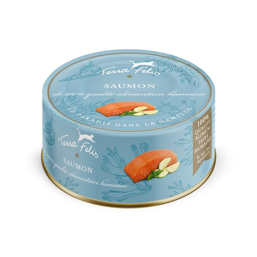 Visuel 1 du produit Pâtée pour chat au saumon Terra Felis - 80 g