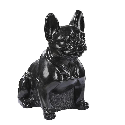Visuel 1 du produit Statue en béton ciré anthracite Hairie Grandon Bouledogue assis - 43 cm